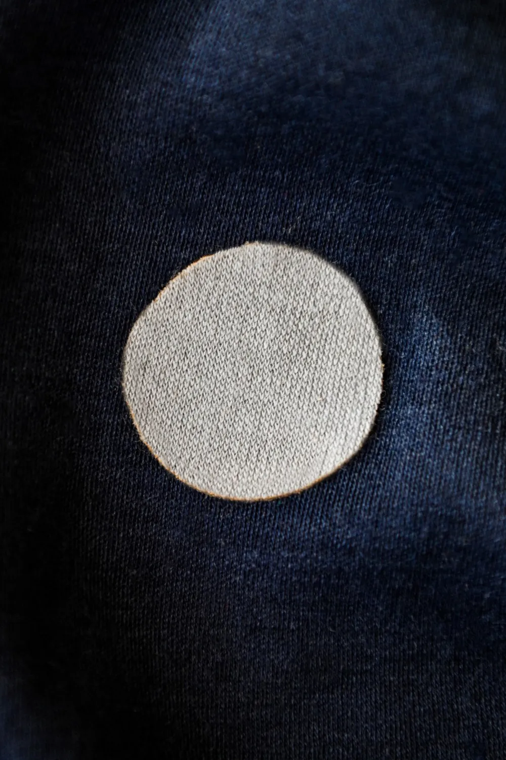 FabPatch Merino Grey strygelapper grå 4 stk uld