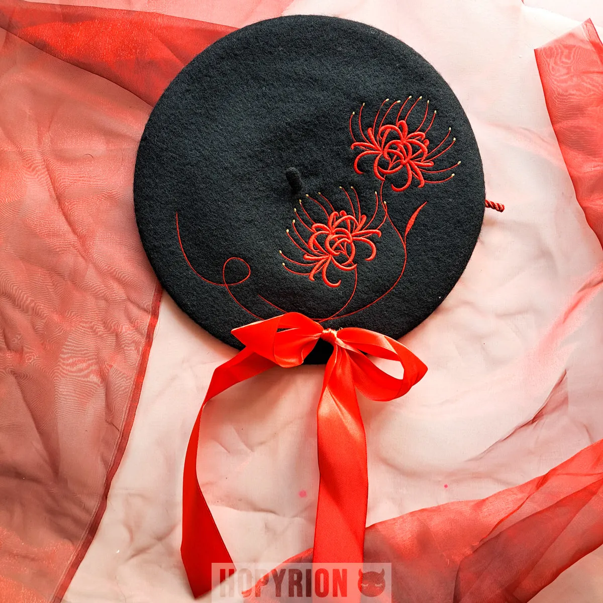 Hopyrion Spider Lily baret uld 56-60 cm broderi