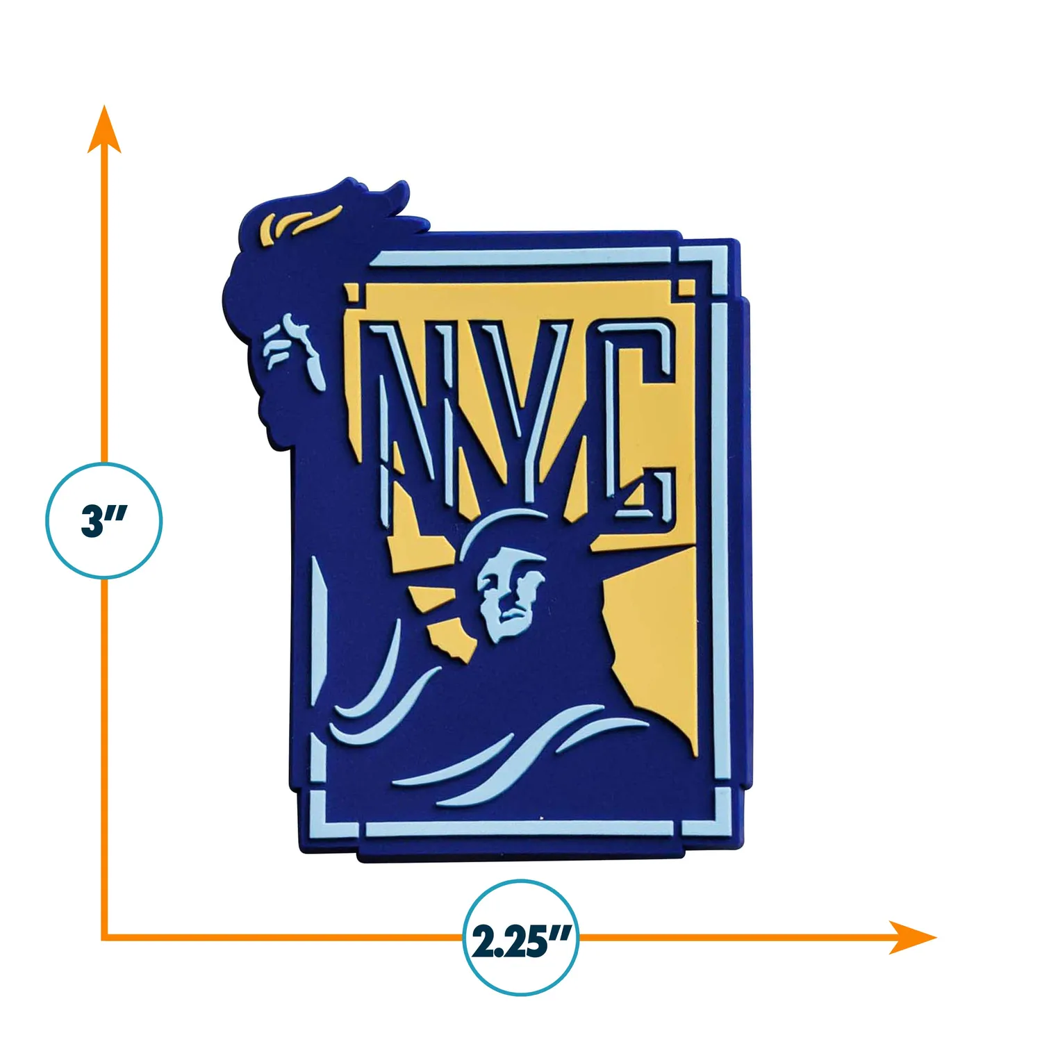 Vagabond Heart New York City køleskabsmagnet PVC