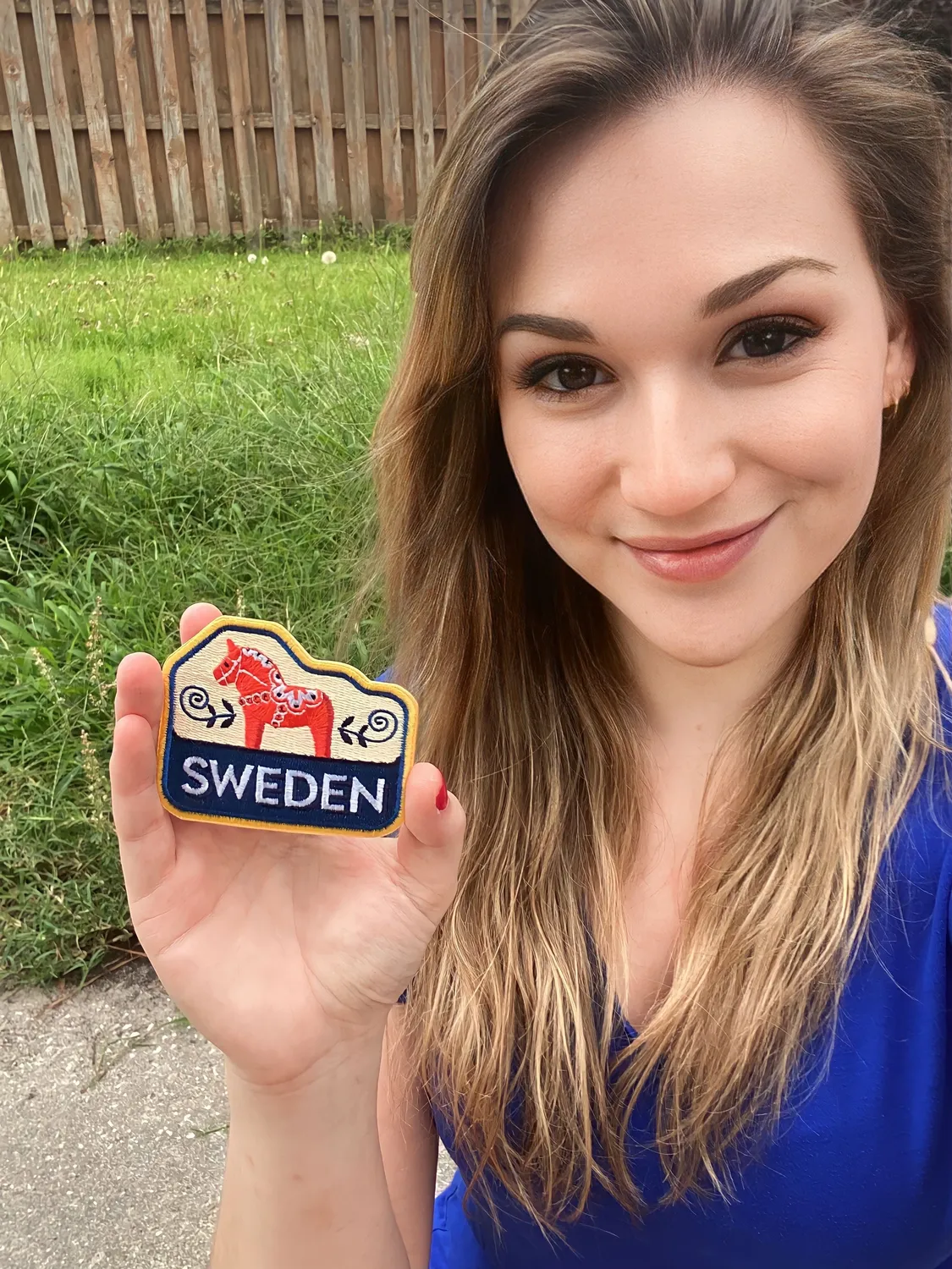 Vagabond Heart Sweden strygemærke 64x76 mm broderet