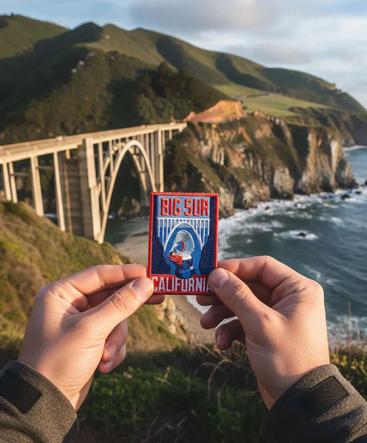 Vagabond Heart Big Sur strygemærke 3D broderi
