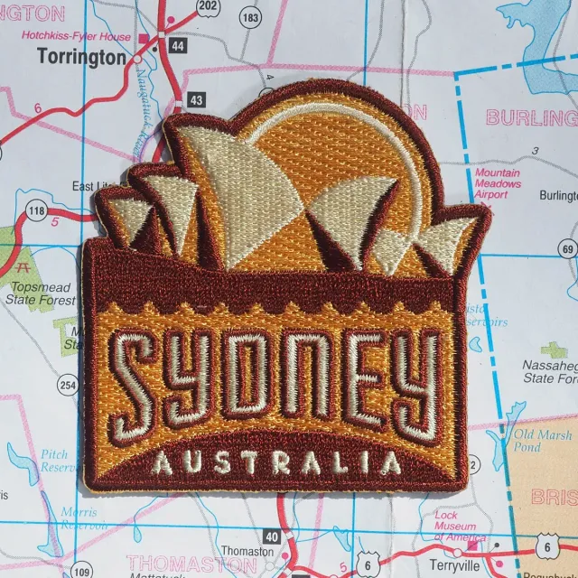 Vagabond Heart Sydney strygemærke 70x70 mm