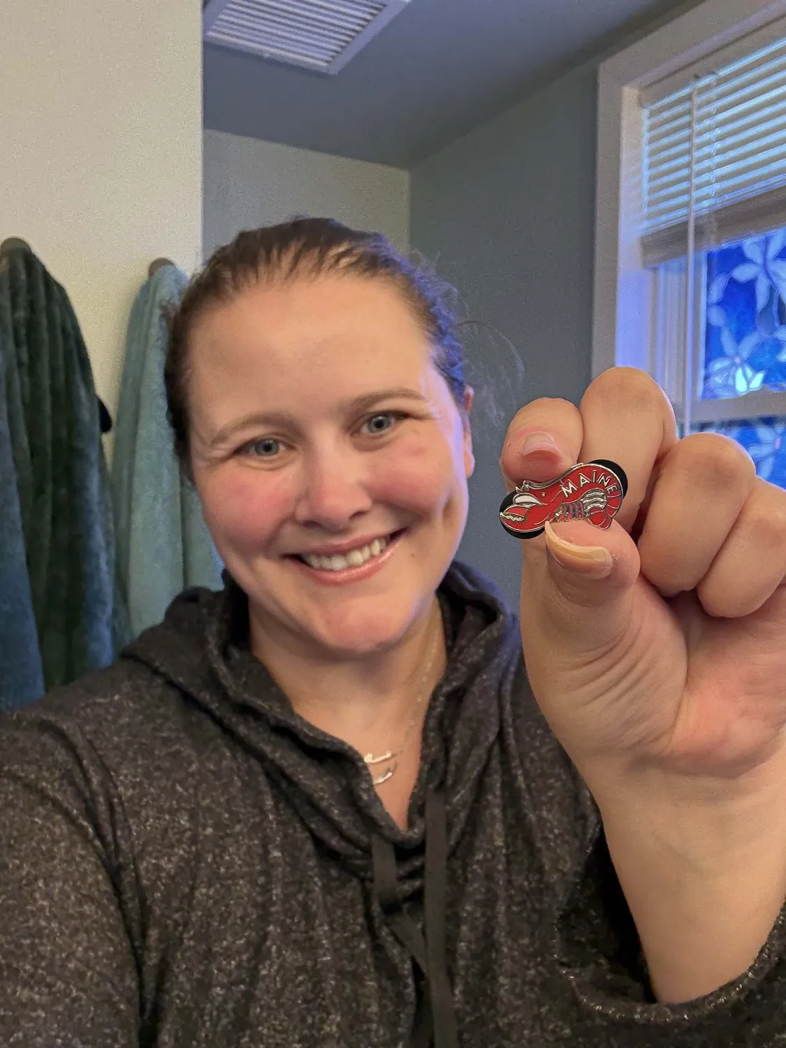 Vagabond Heart Maine pin hård emalje gummilukning