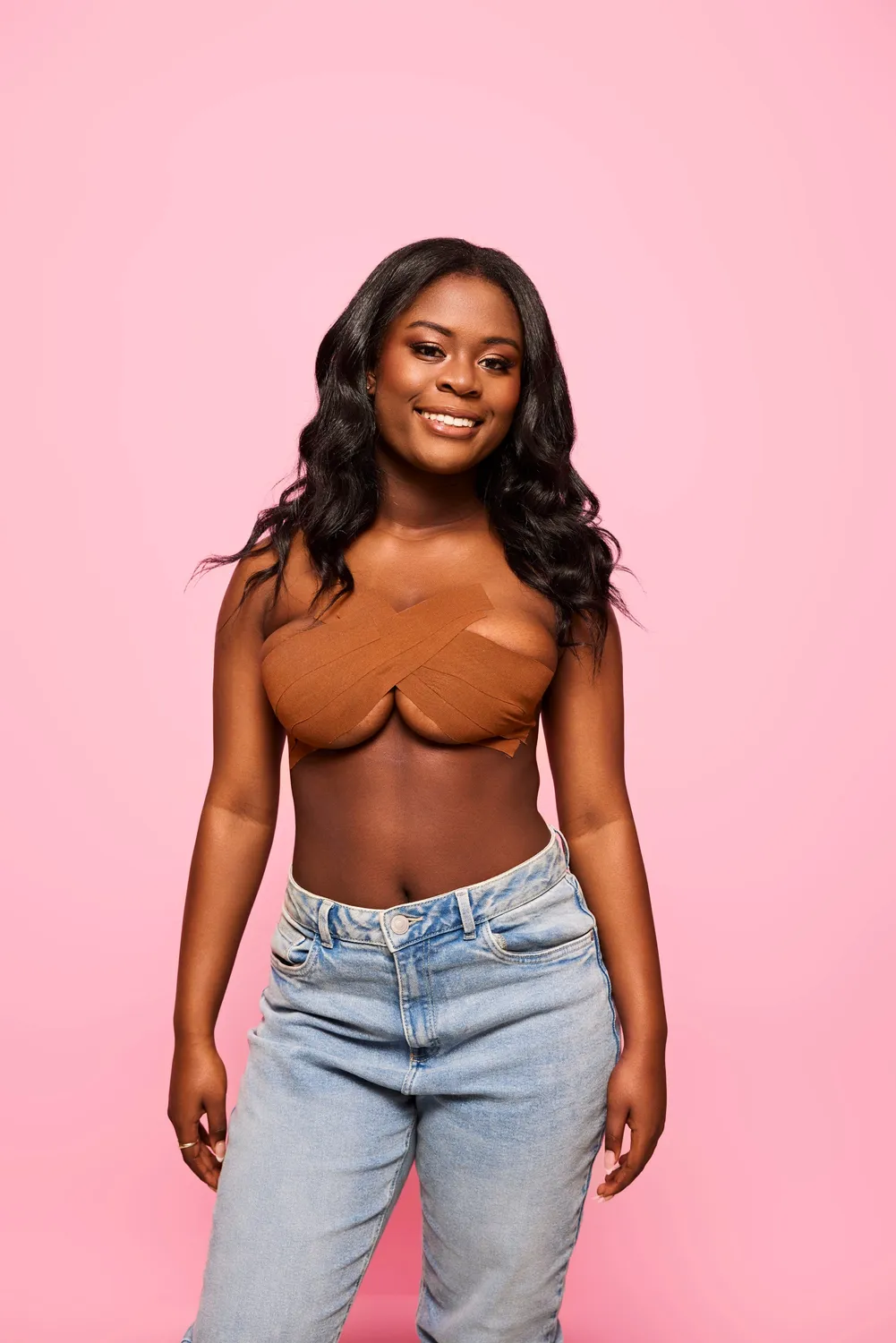 Booby Tape Brown brysttape brun rulle løft uden bh