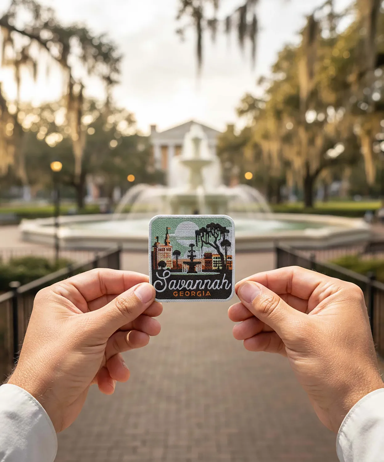 Vagabond Heart Savannah strygemærke USA souvenir