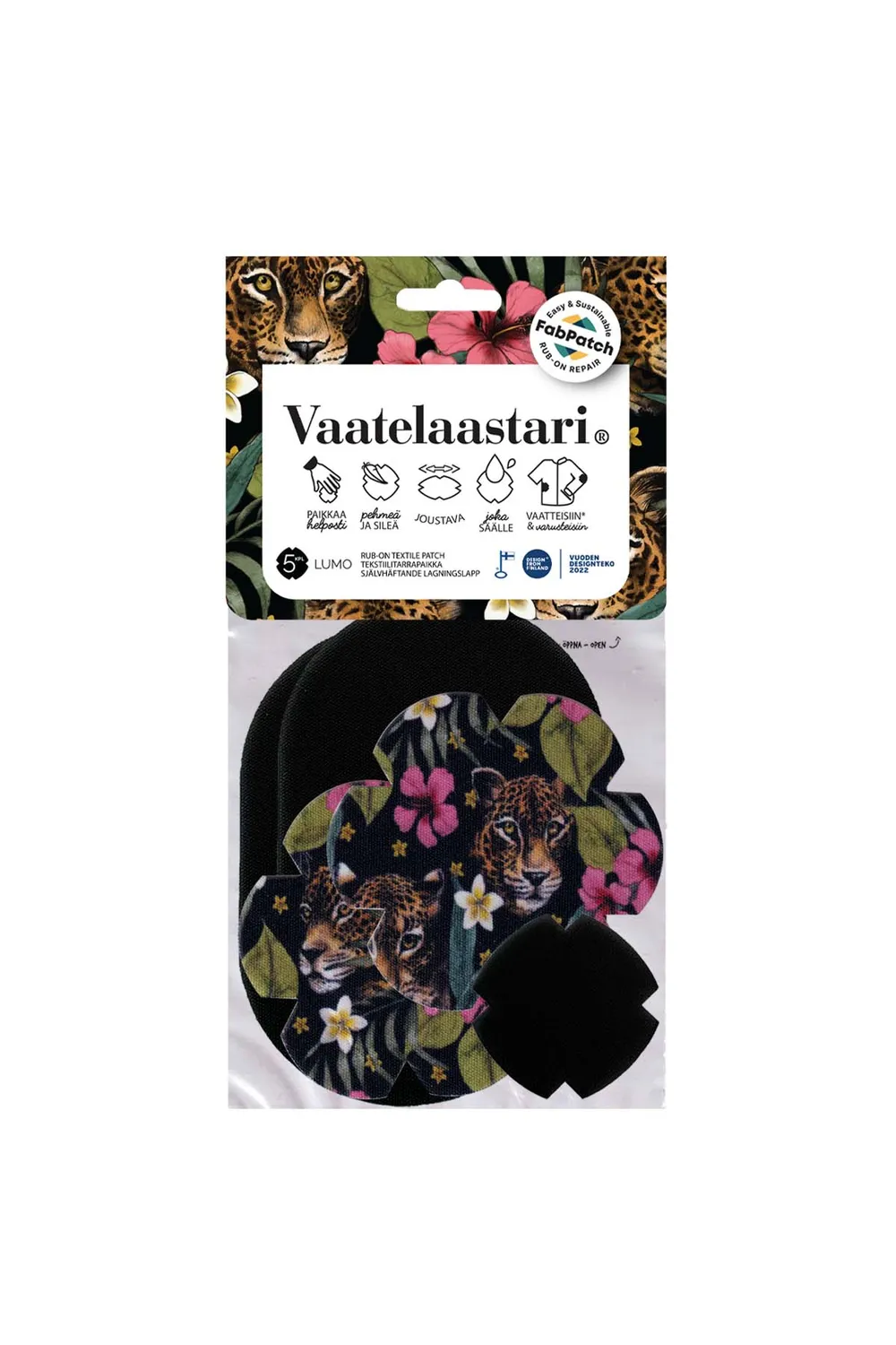 FabPatch Lumo tekstillapper 5 stk fleksible