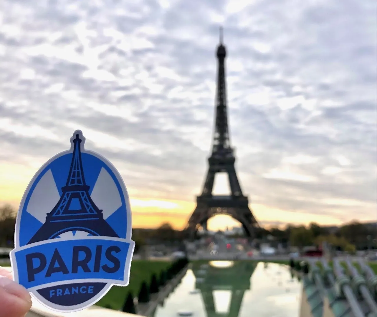 Vagabond Heart Paris strygemærke broderet 89 mm