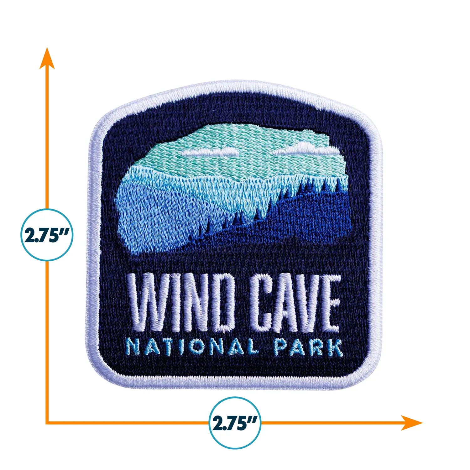 Vagabond Heart Wind Cave National Park patch 70x70 mm
