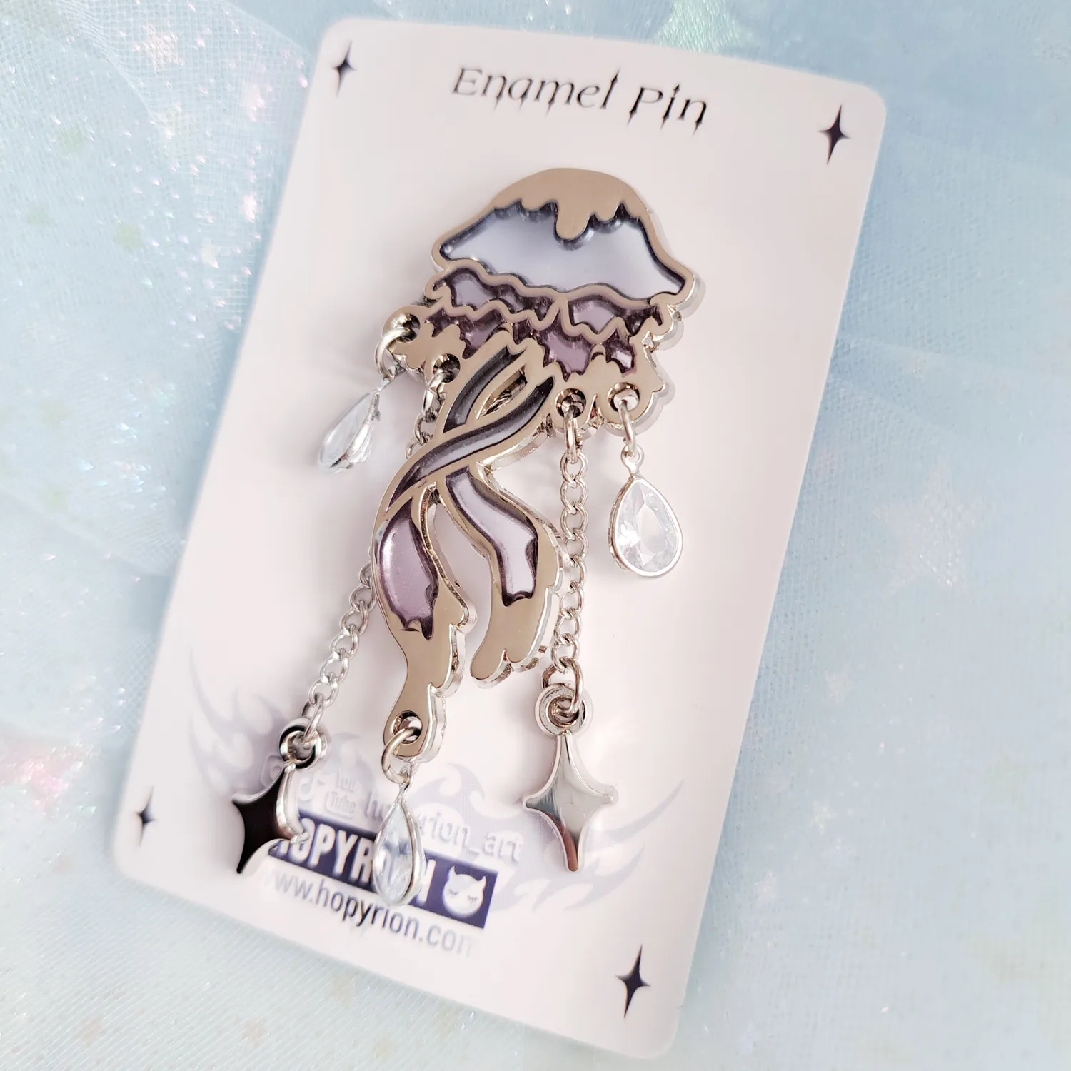 Hopyrion Melty Jelly enamel pin 5 cm blå