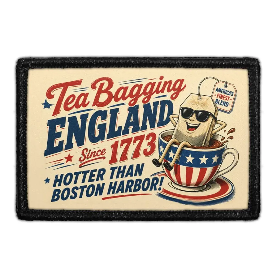 Pull Patch Tea Bagging England Since 1773 patch 3x2