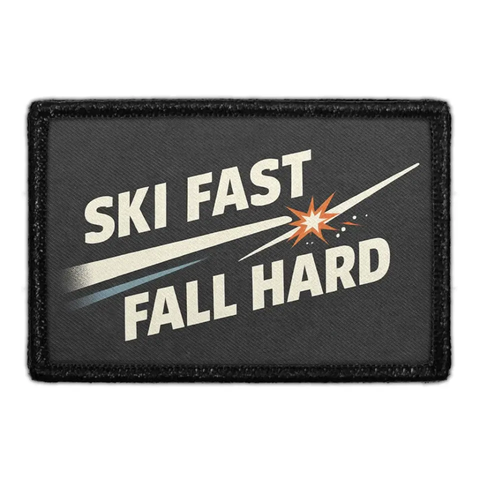 Pull Patch Ski Fast Fall Hard patch velcro 76x51 mm