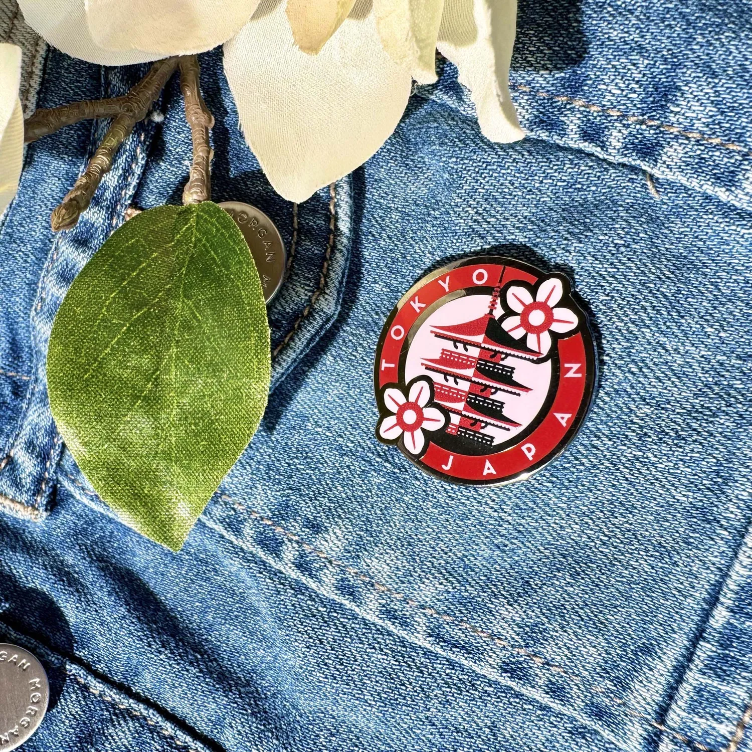 Vagabond Heart Tokyo Japan emaljepin 32 mm hård emalje