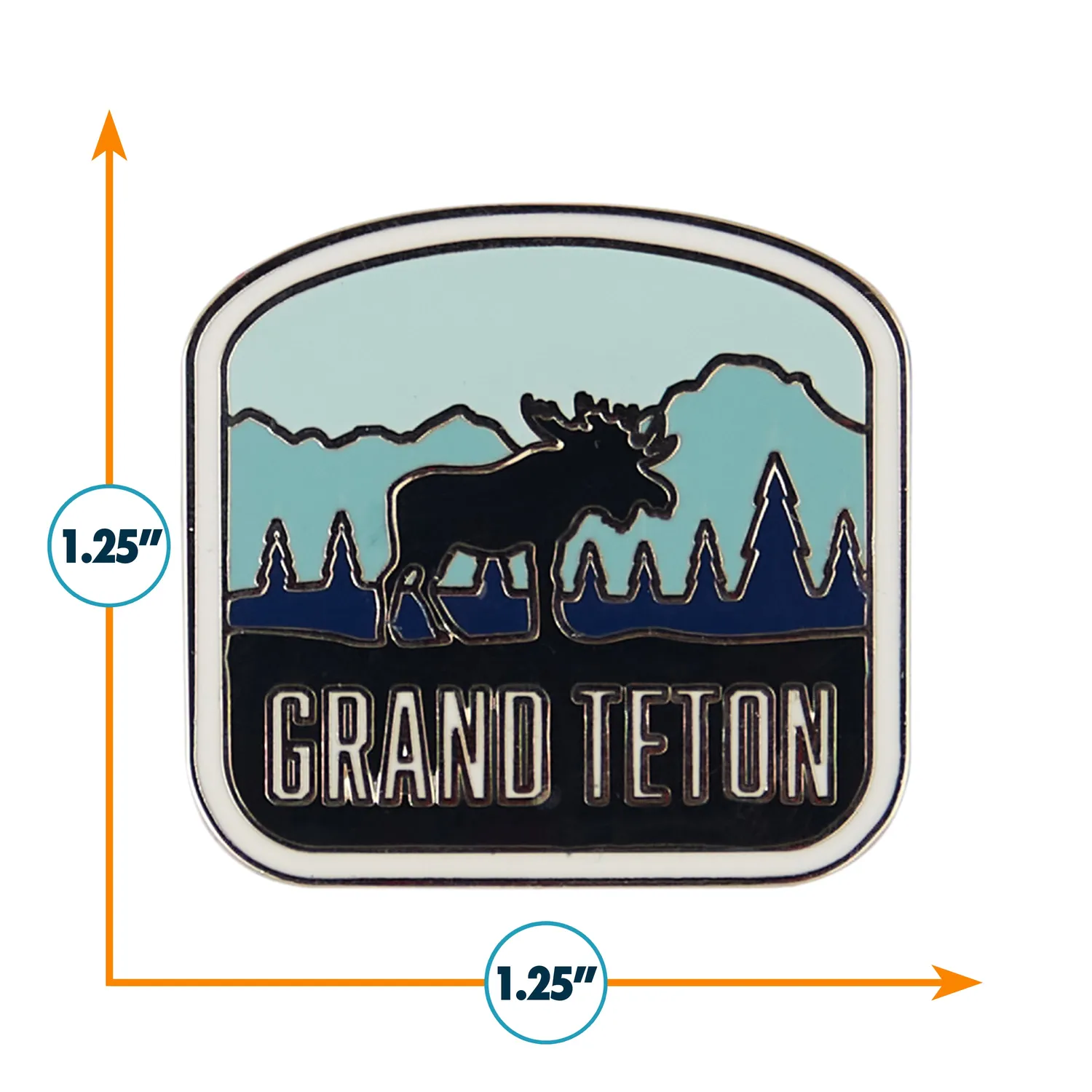 Vagabond Heart Grand Teton emaljepin hård emalje