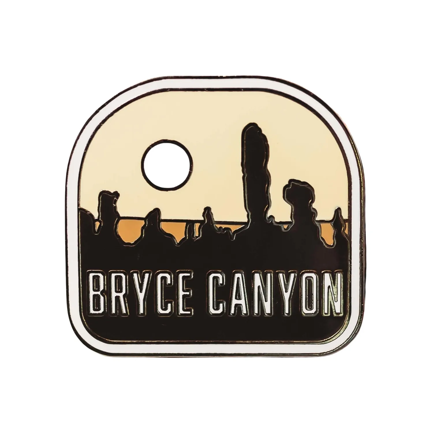 Vagabond Heart Bryce Canyon National Park pin 32 mm hoodoos