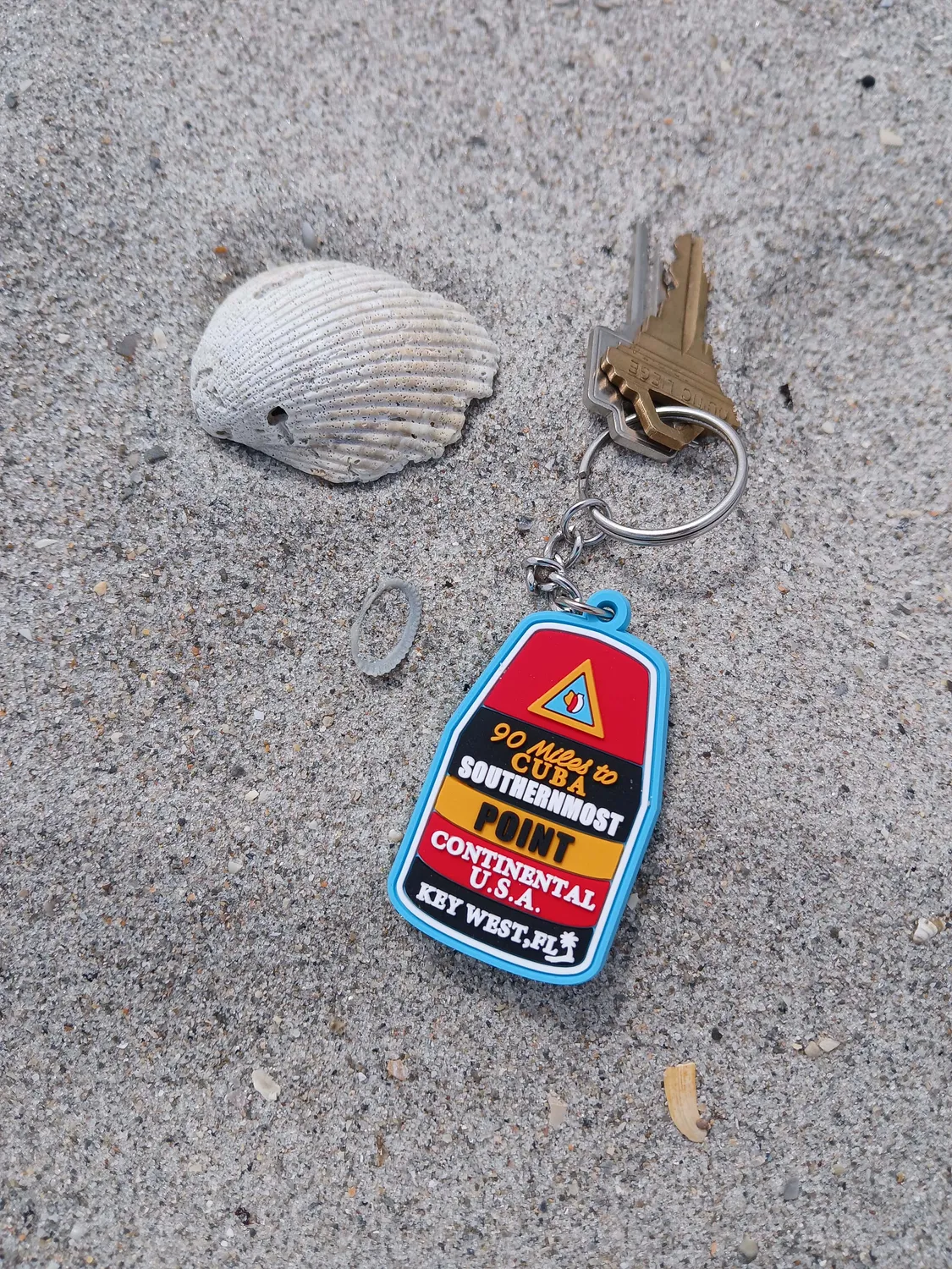 Vagabond Heart Key West nøglering bøje 3D PVC