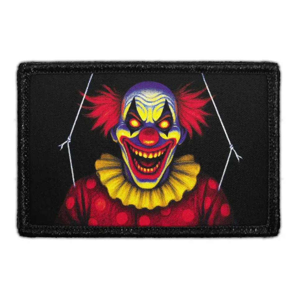 Pull Patch The Marionette patch med velcro – klovn 76 mm