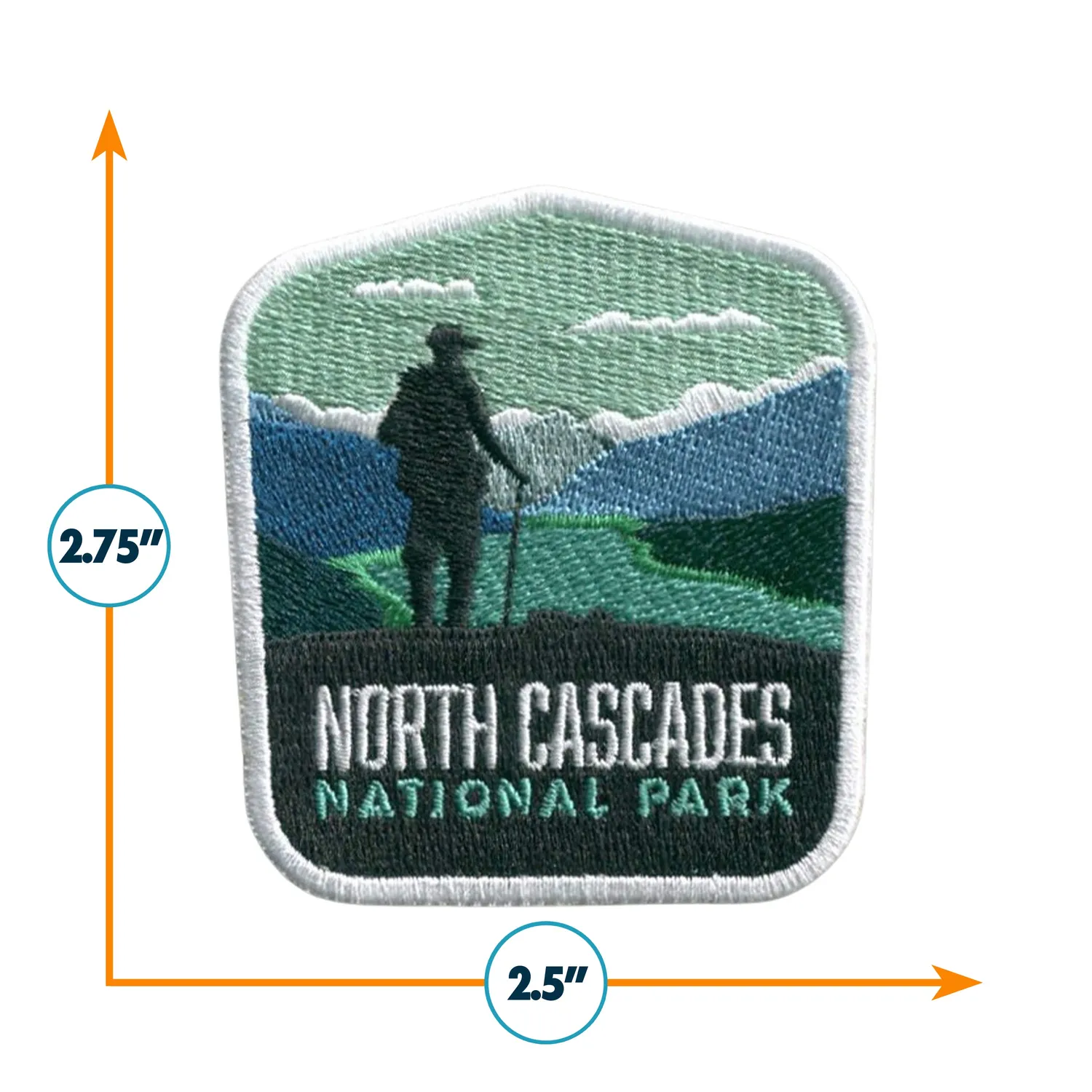Vagabond Heart North Cascades strygemærke 2,75"