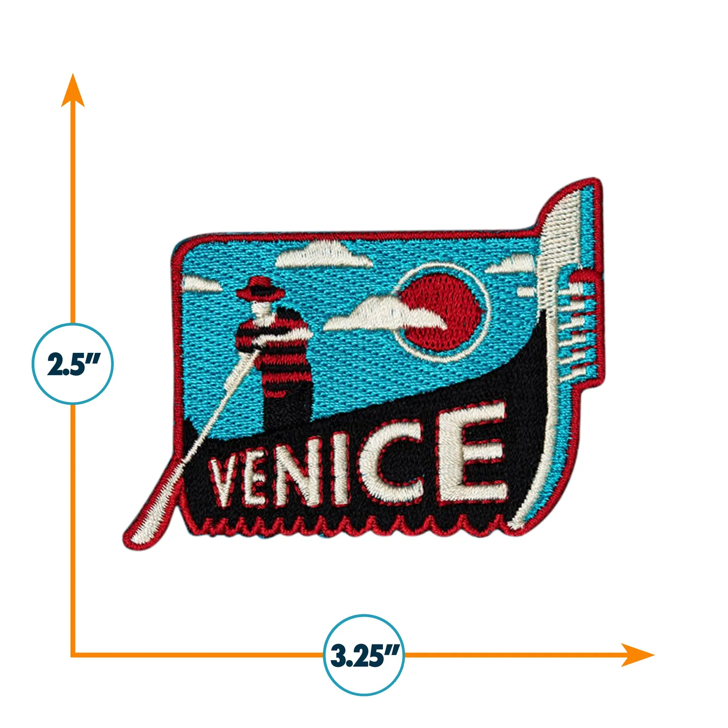 Vagabond Heart Venice strygemærke 64x83 mm