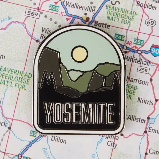 Vagabond Heart Yosemite National Park emaljepin 32 mm