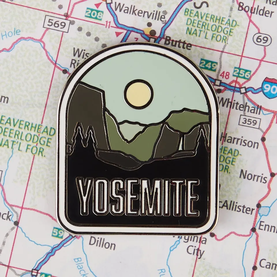 Vagabond Heart Yosemite National Park emaljepin 32 mm
