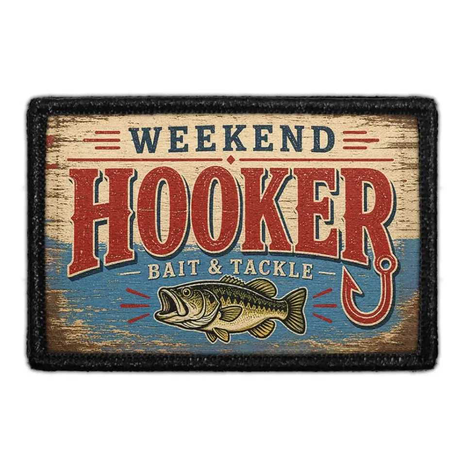 Pull Patch Weekend Hooker fiskepatch velcro