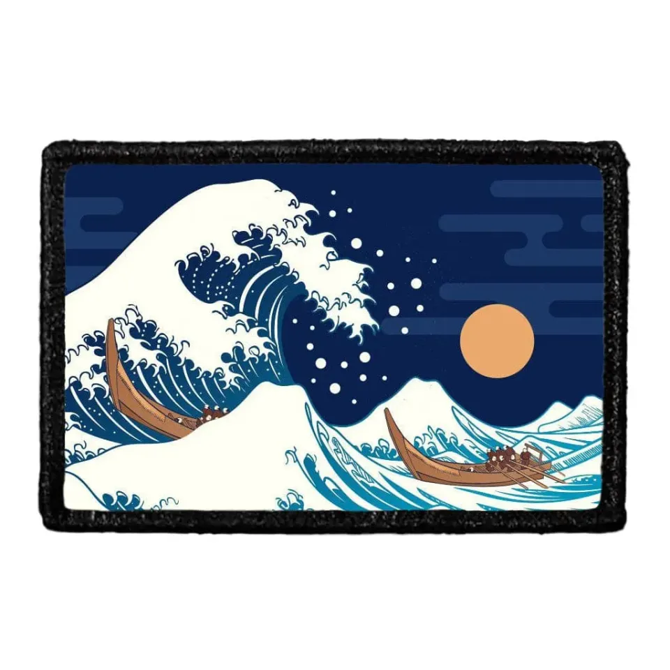 Pull Patch Cobalt Sunrise Wave patch velcro solopgang