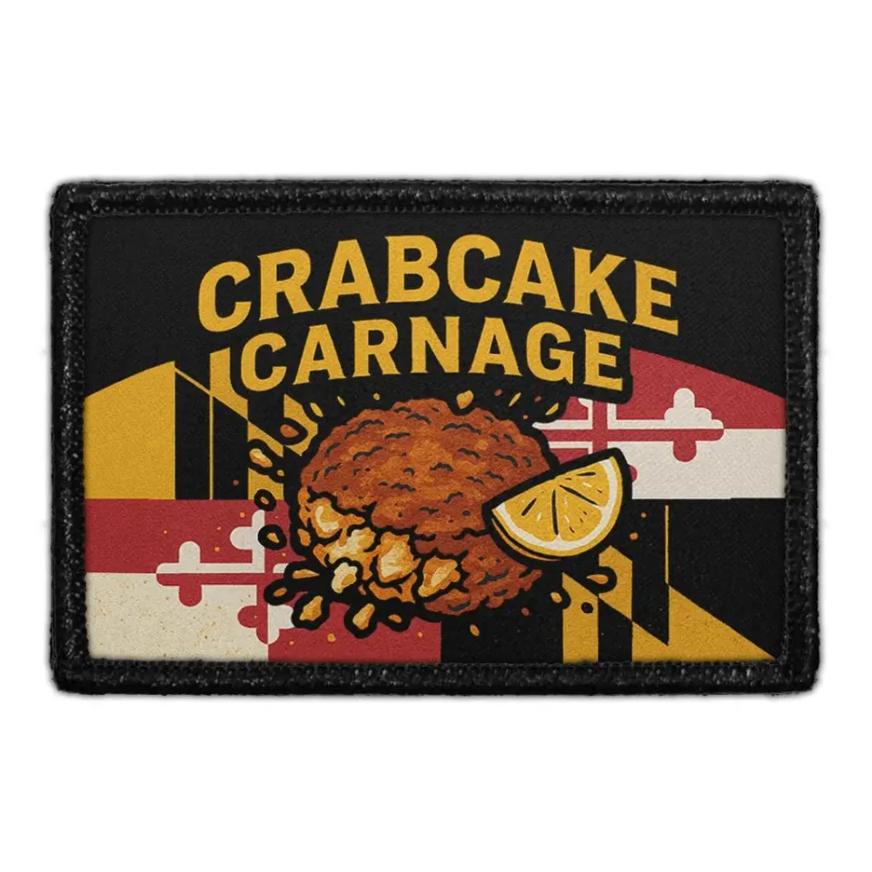 Pull Patch Crabcake Carnage patch velcro Maryland
