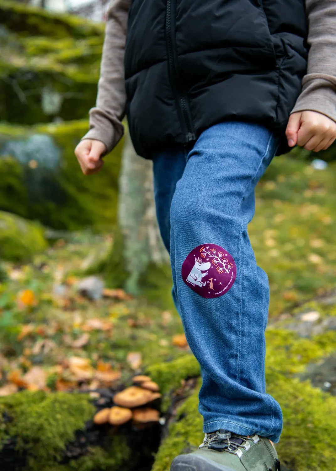 FabPatch Moomin Stargazing tekstillapper 2 stk røde