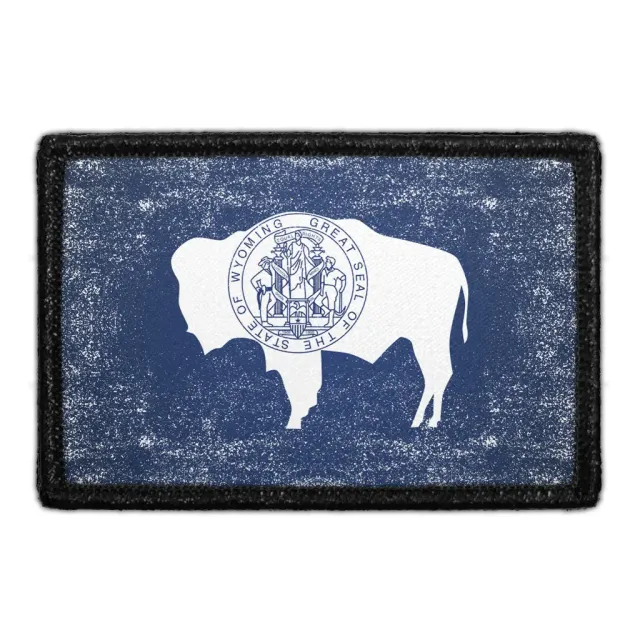 Pull Patch Wyoming State Flag patch farve vintage