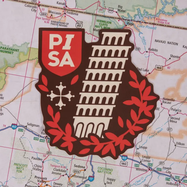 Vagabond Heart Pisa klistermærke Det Skæve Tårn