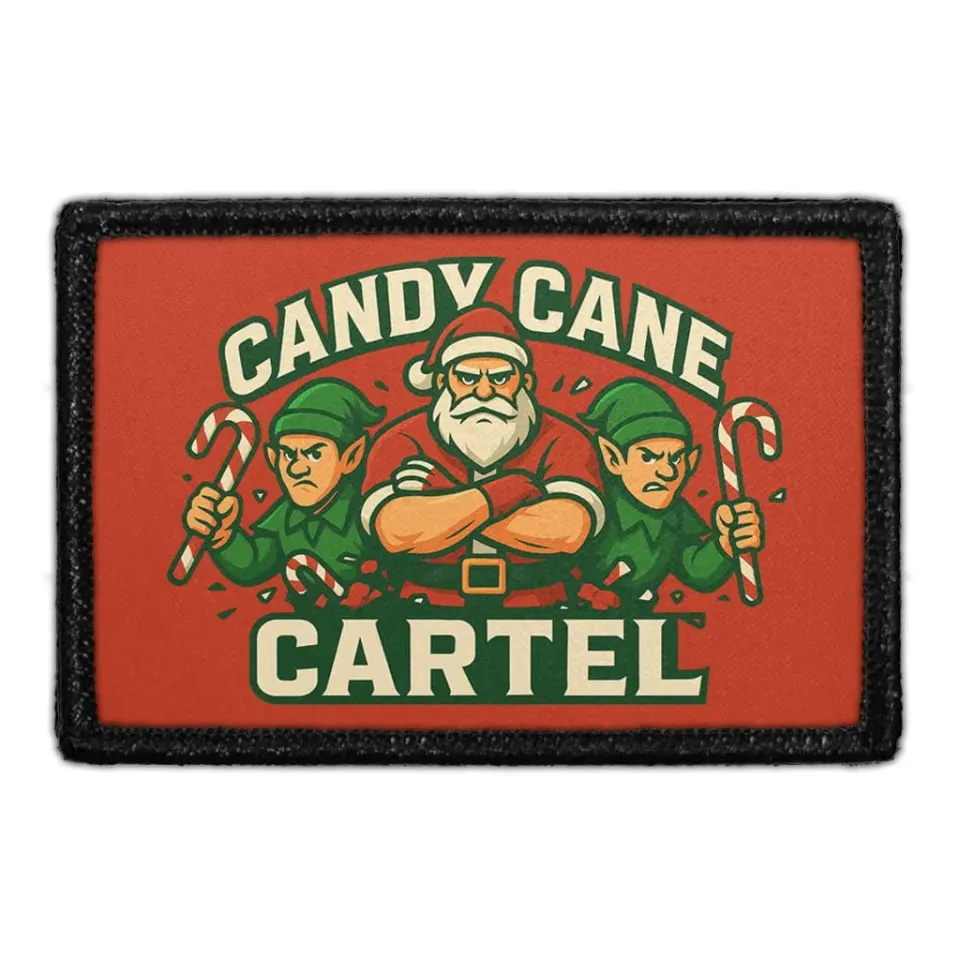 Pull Patch Candy Cane Cartel patch med velcro jul