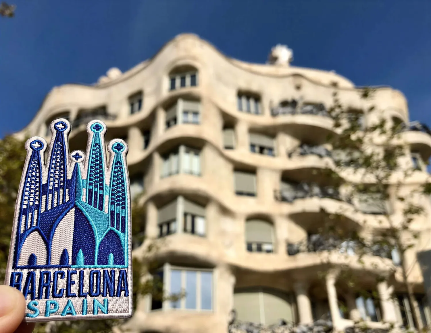Vagabond Heart Barcelona strygemærke Sagrada