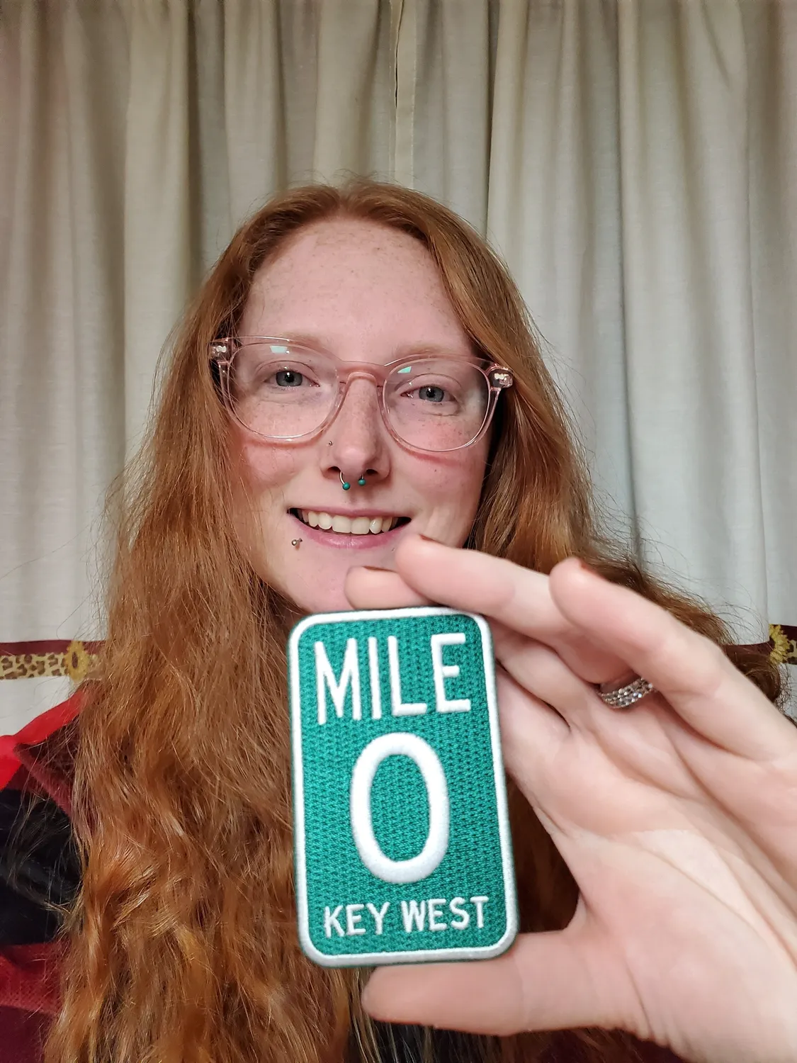 Vagabond Heart Mile 0 Key West strygemærke højt