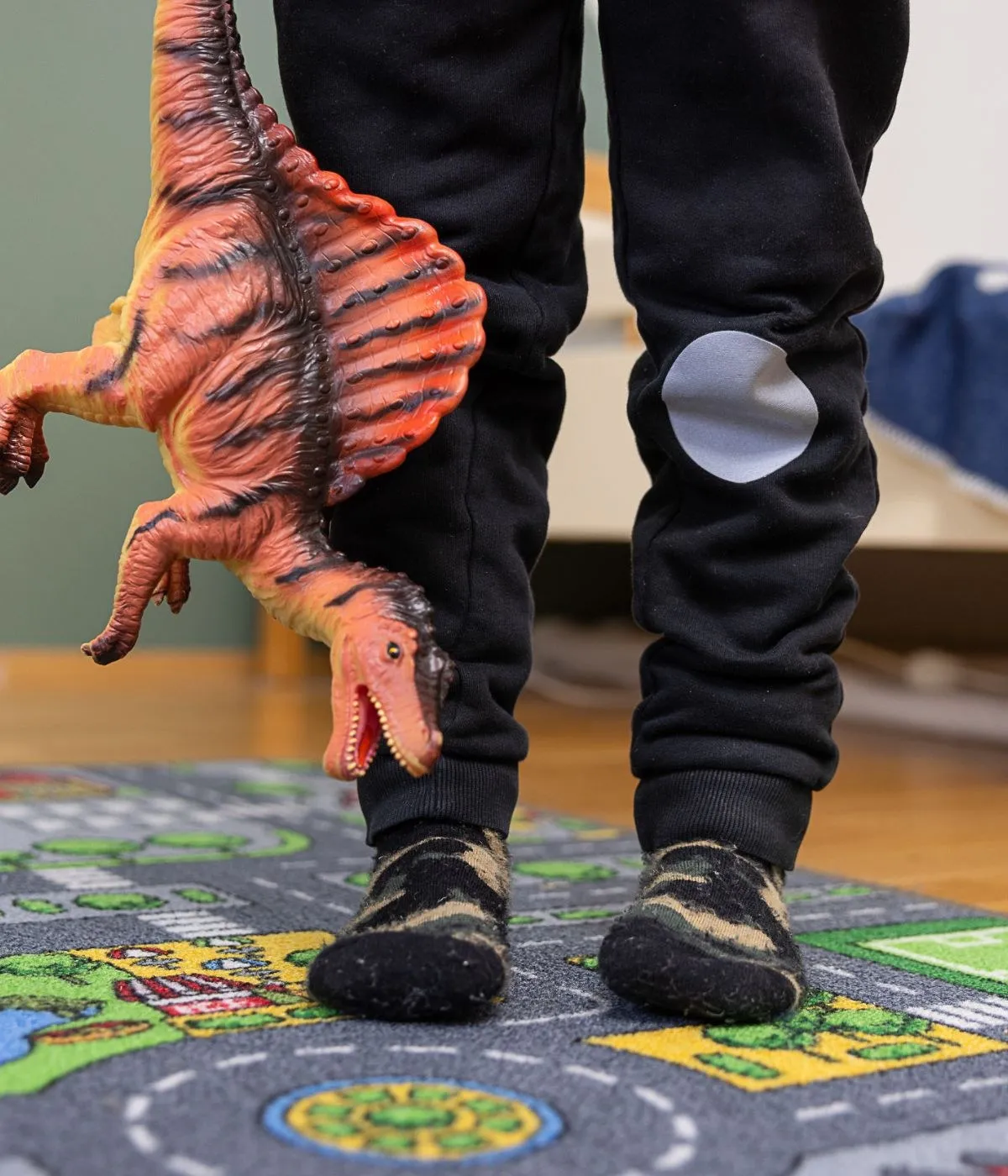 FabPatch Arki tekstillapper denim/grå/hvid 5-pak