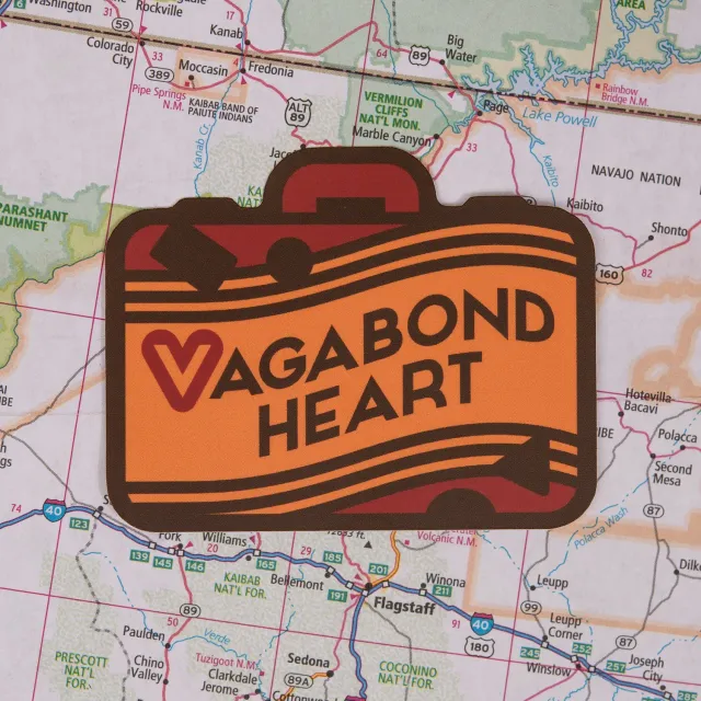 Vagabond Heart Wanderer klistermærke vinyl