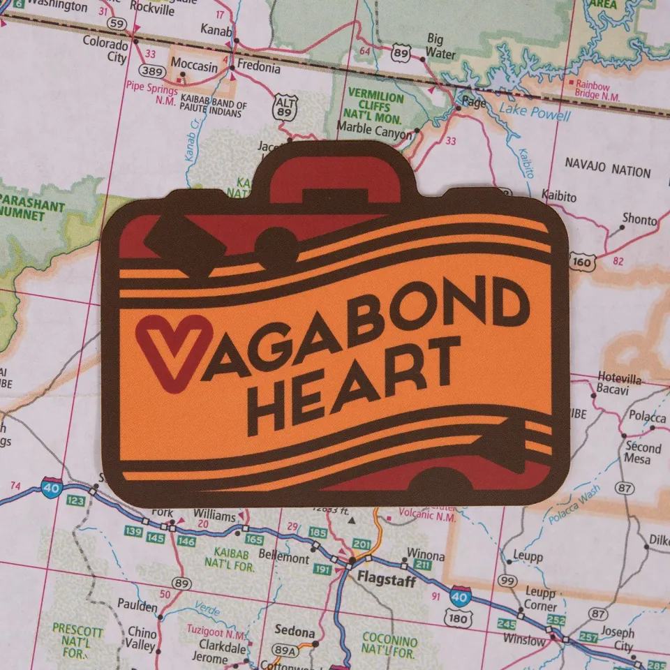 Vagabond Heart Wanderer klistermærke vinyl