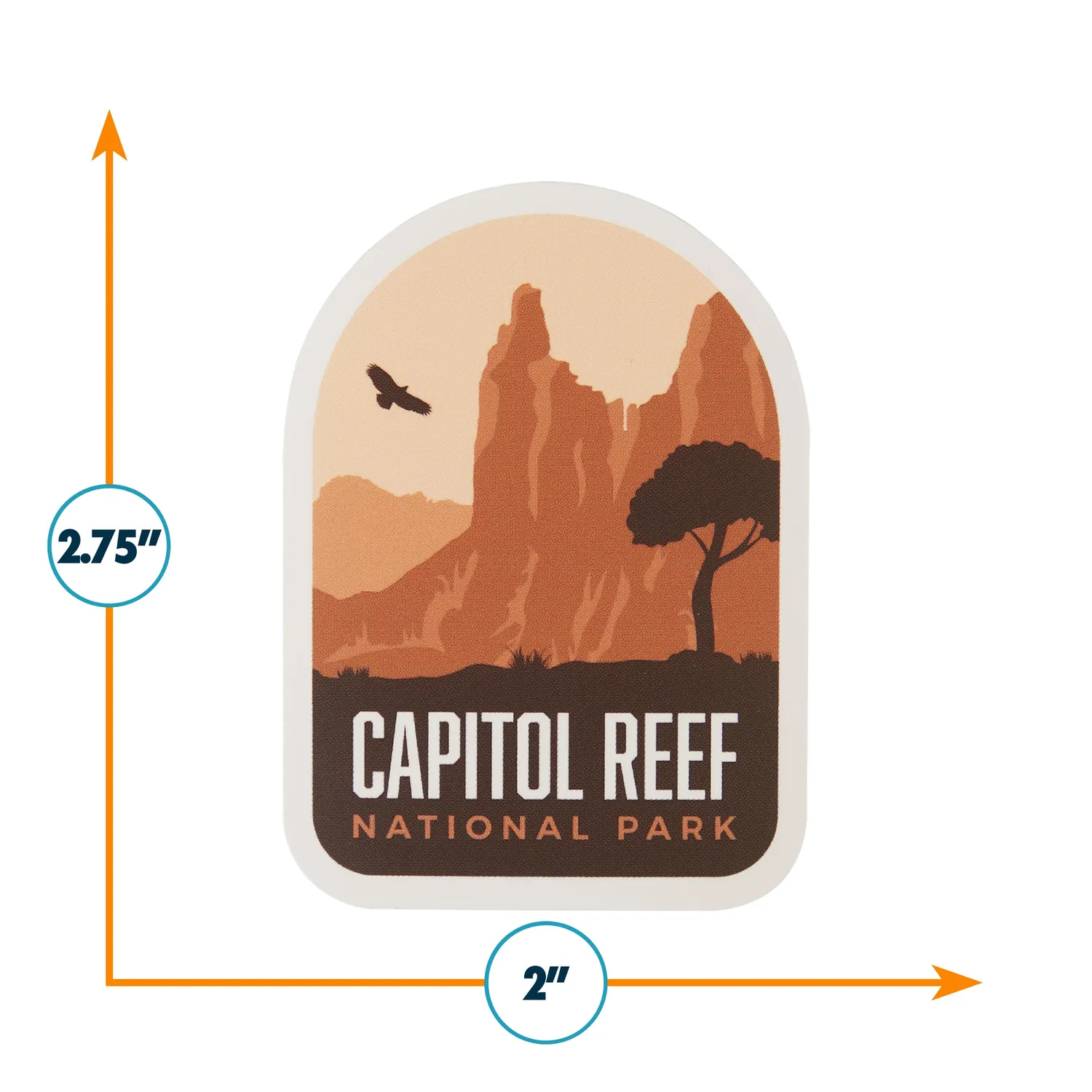 Vagabond Heart Capitol Reef klistermærke vejrbestandig