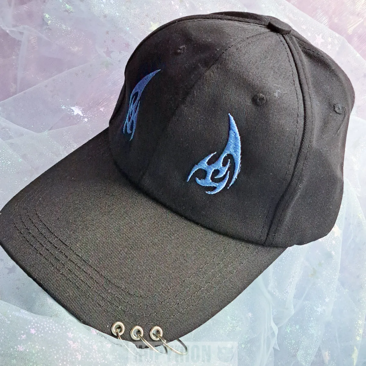 Hopyrion Devil kasket blå broderi unisex