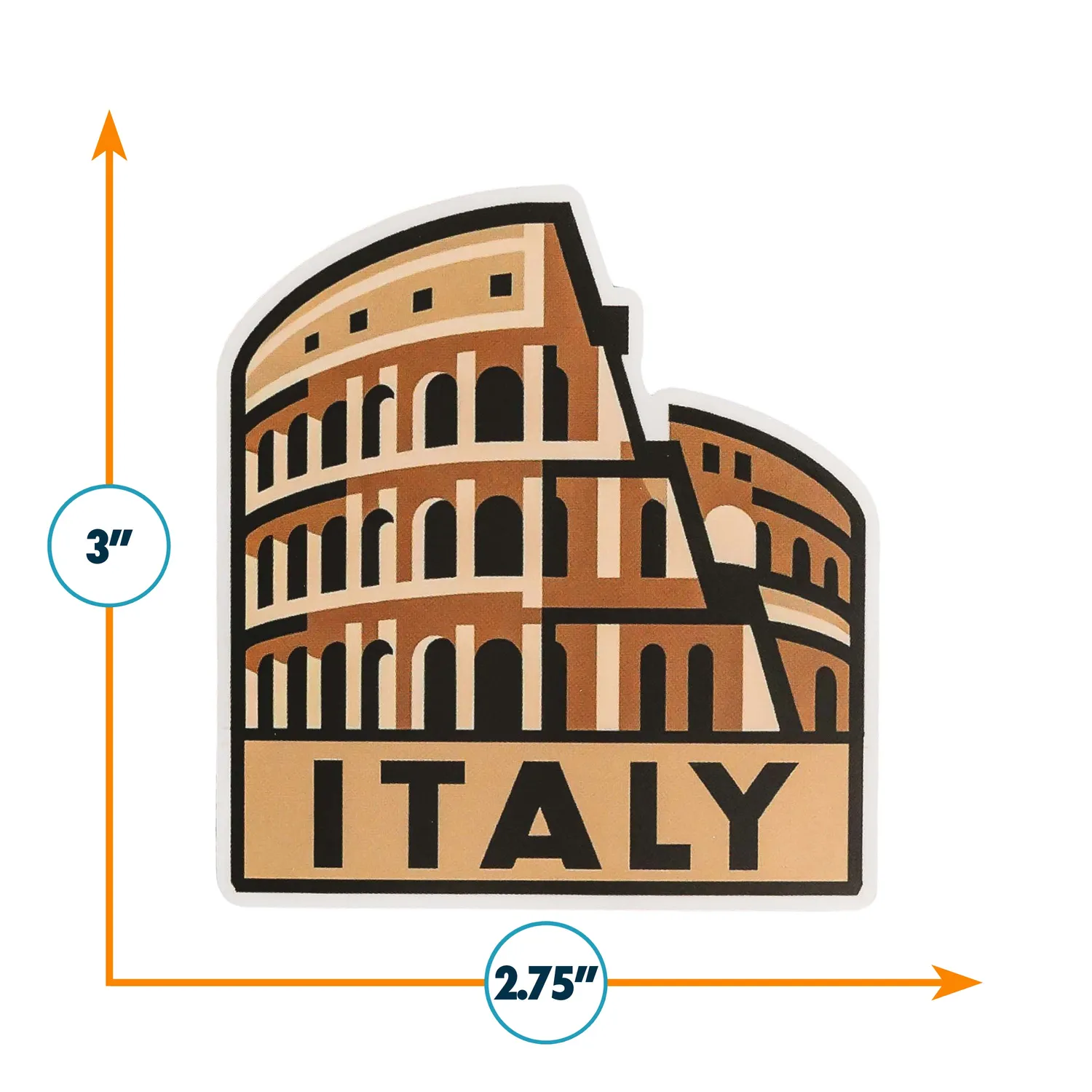 Vagabond Heart Italy vinyl klistermærke Colosseum