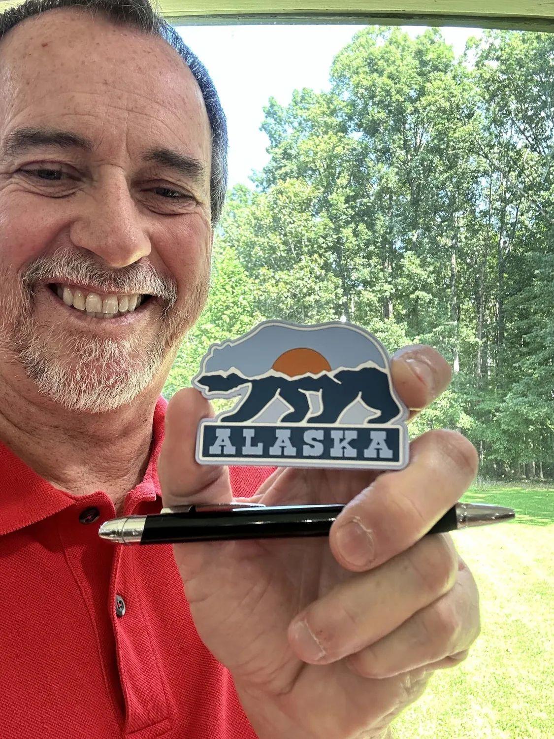 Vagabond Heart Alaska magnet køleskabsmagnet 76 mm 3D gummi