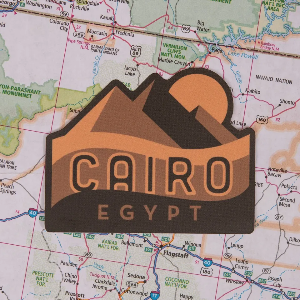 Vagabond Heart Cairo vinyl klistermærke pyramide
