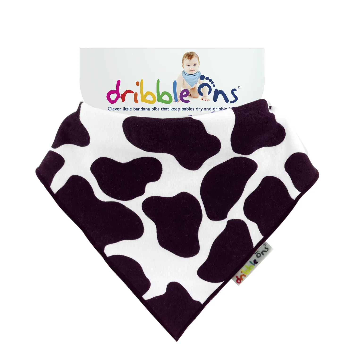 Sock Ons Dribble Ons Designer savlesmæk pink spot
