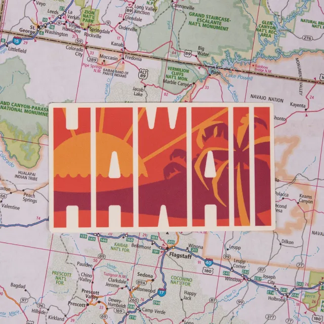 Vagabond Heart Hawaii klistermærke vinyl