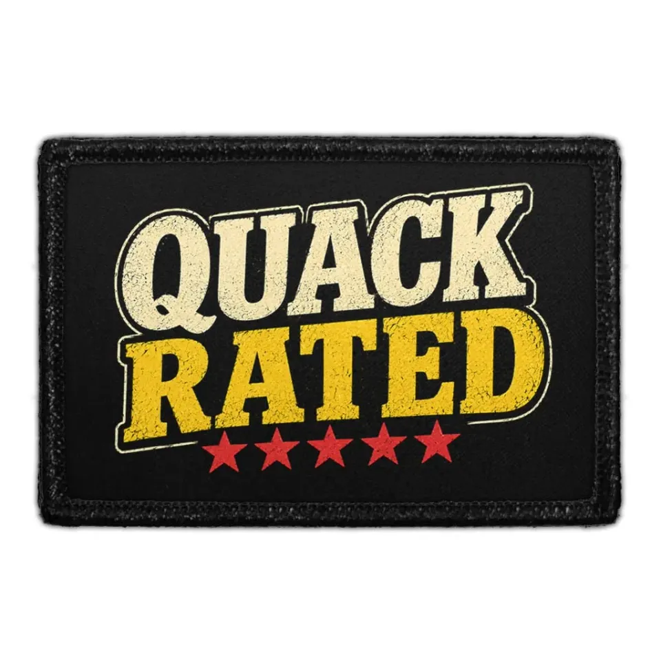 Pull Patch Quack Rated patch med velcro andemotiv
