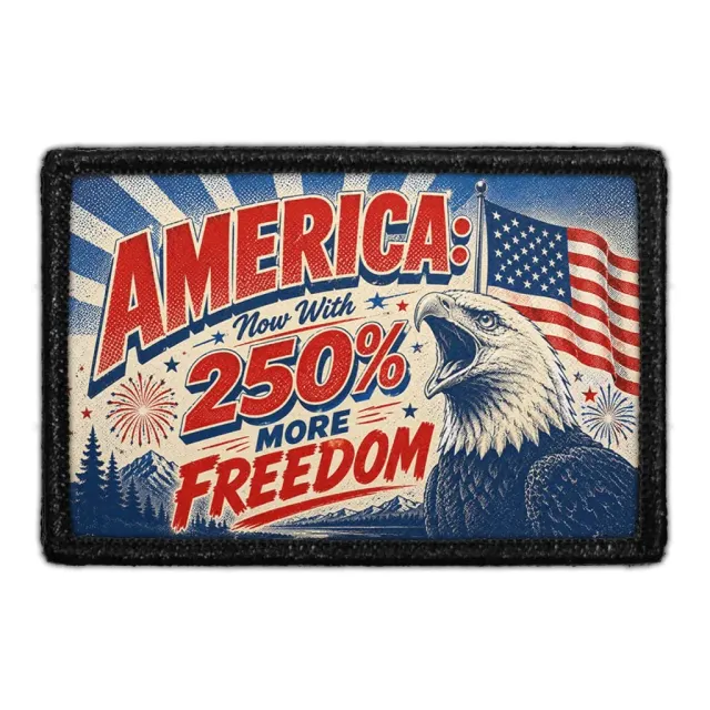 Pull Patch America 250% Freedom patch med velcro – USA