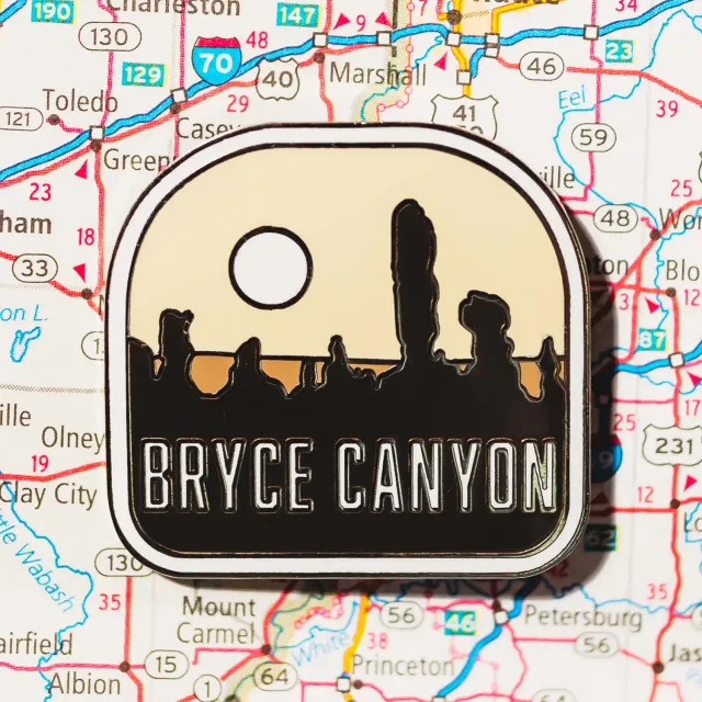 Vagabond Heart Bryce Canyon National Park pin 32 mm hoodoos