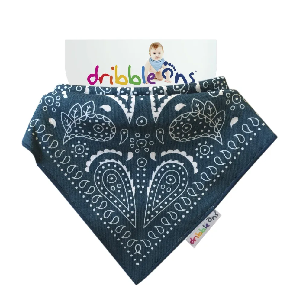 Dribble Ons savlesmæk designer boys zebra stripe bandana