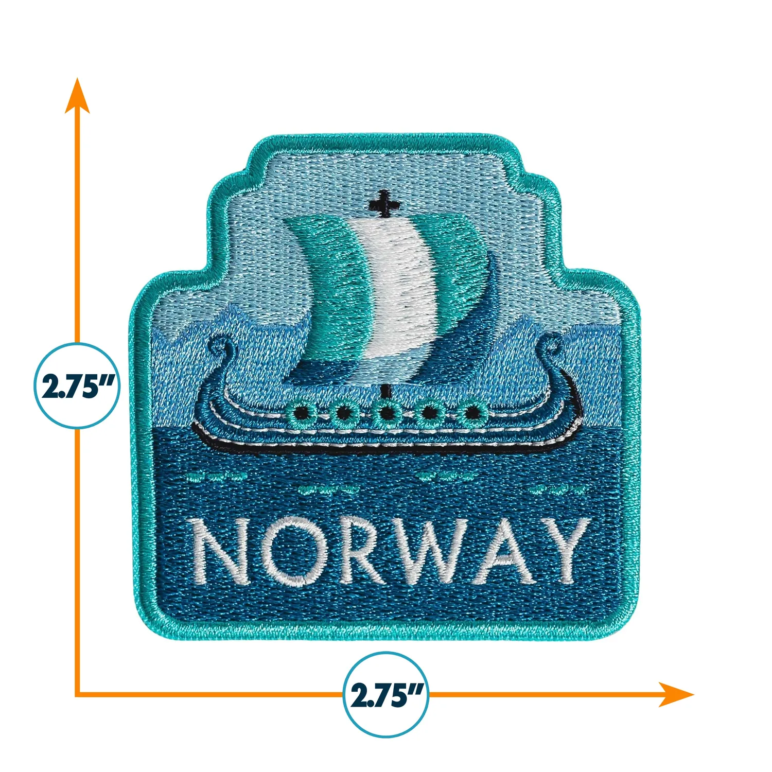 Vagabond Heart Norway strygemærke båd
