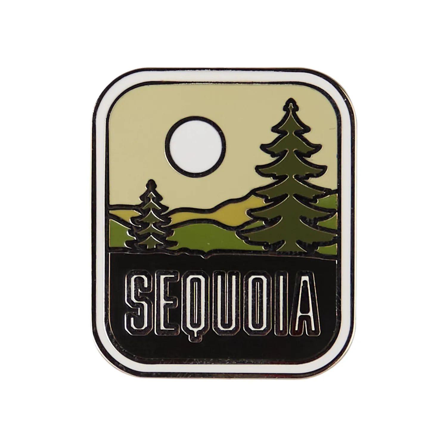 Vagabond Heart Sequoia emaljepin 1,25" hård emalje