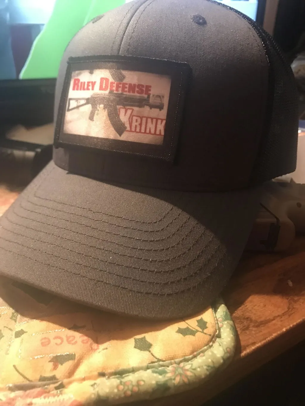 Pull Patch Trucker Curved Bill Snapback kasket heather sort mesh